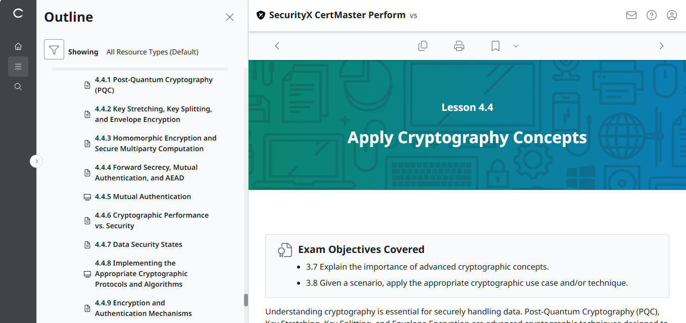 🛒 Ưu Đãi Đặc Biệt – CertMaster Perform cho CompTIA SecurityX (CASP+) CAS-005 – Truy Cập 3 Tháng