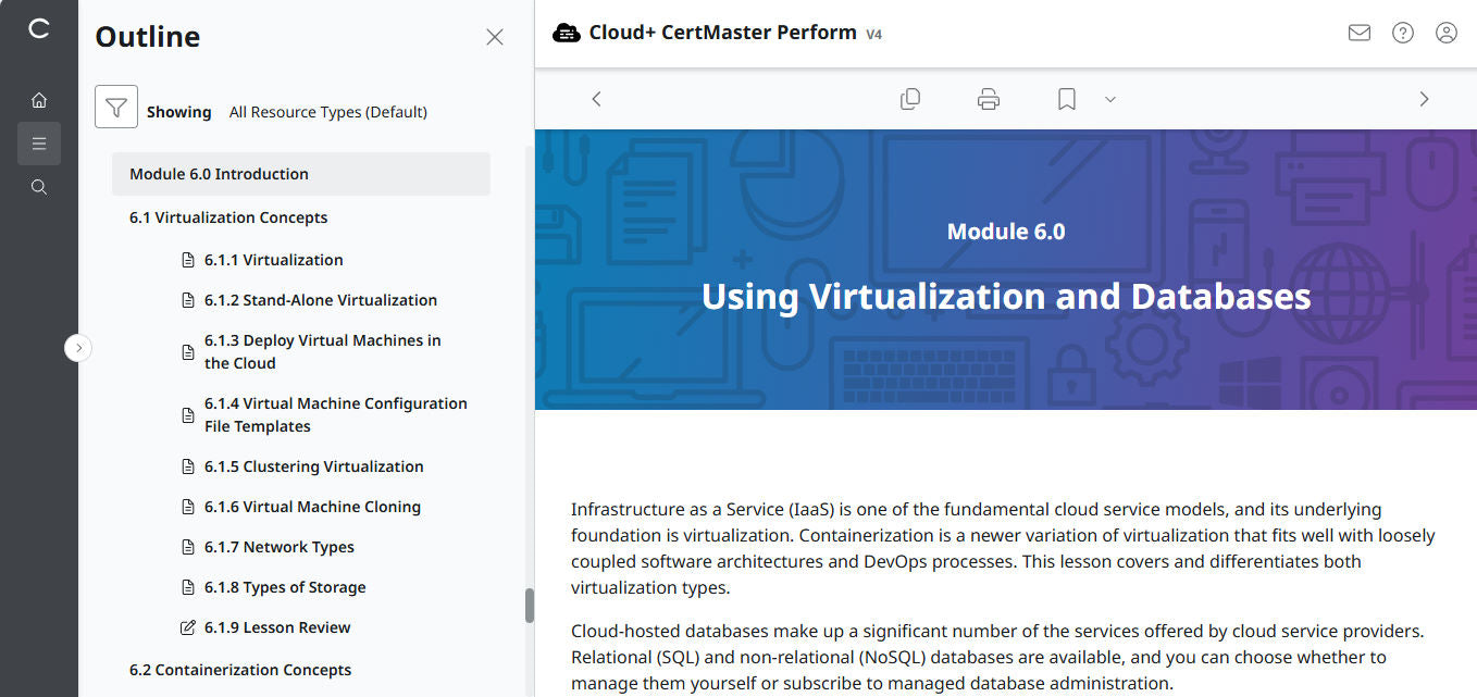 🛒 Ưu Đãi Đặc Biệt – CompTIA Cloud+ CertMaster Perform (CV0-004) – Truy Cập 3 Tháng