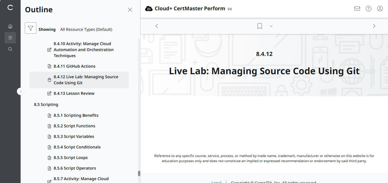 🛒 Ưu Đãi Đặc Biệt – CompTIA Cloud+ CertMaster Perform (CV0-004) – Truy Cập 3 Tháng