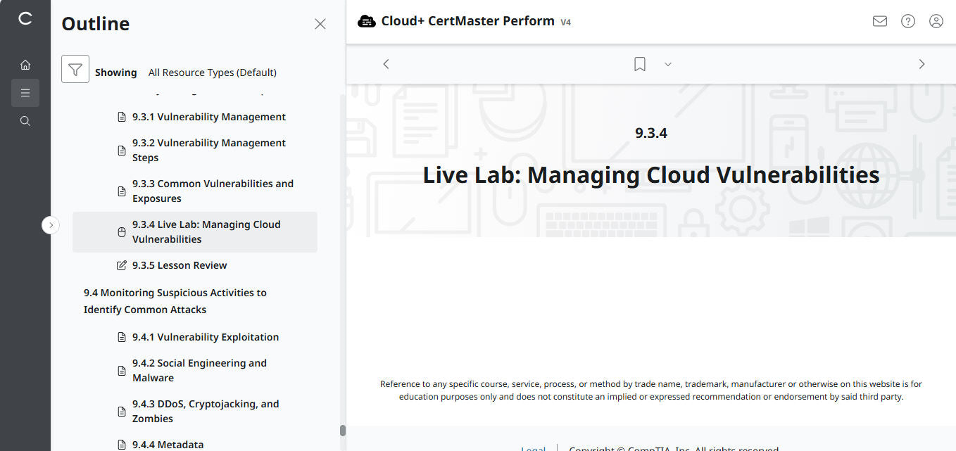 🛒 Ưu Đãi Đặc Biệt – CompTIA Cloud+ CertMaster Perform (CV0-004) – Truy Cập 3 Tháng