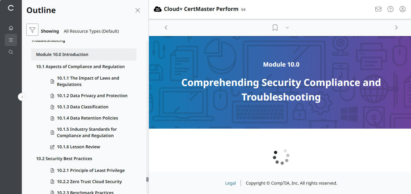 🛒 Ưu Đãi Đặc Biệt – CompTIA Cloud+ CertMaster Perform (CV0-004) – Truy Cập 3 Tháng