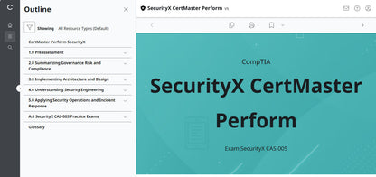 🛒 Ưu Đãi Đặc Biệt – CertMaster Perform cho CompTIA SecurityX (CASP+) CAS-005 – Truy Cập 3 Tháng